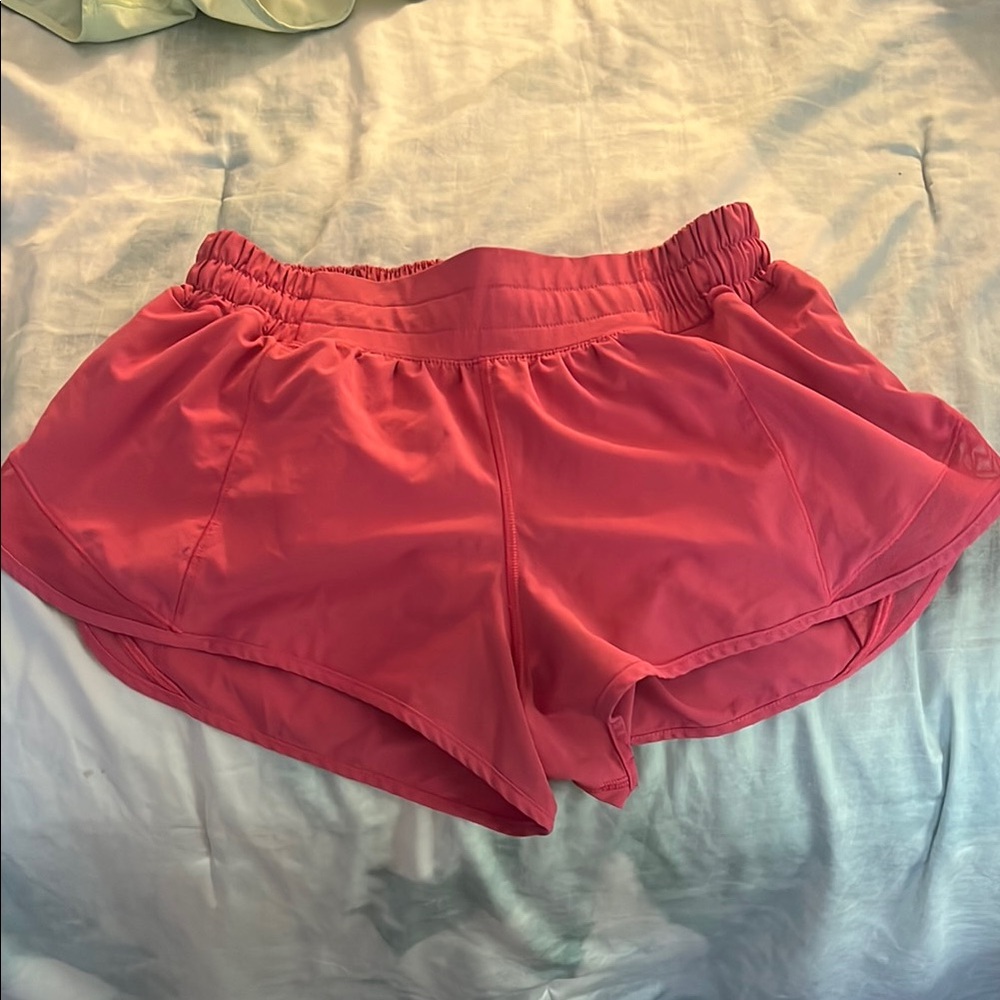 Hot Pink LULULEMON Hotty Hot shorts 2.5 in inseam